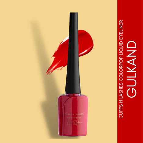 Buy Cuffs N Lashes Color Pop Eyeliner, Red, Gulkand - Purplle