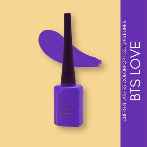 Buy Cuffs N Lashes Color Pop Eyeliner, Purple, BTS Love - Purplle