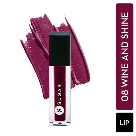 Buy SUGAR Cosmetics Smudge Me Not Liquid Lipsticks for Women | Transferproof & Waterproof | Lasts 12+ Hours | Matte Lipstick | 1.1ml - 08 Wine And Shine - Purplle