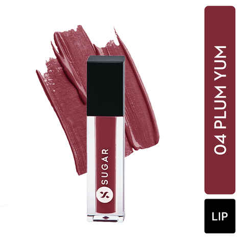Buy SUGAR Cosmetics - Smudge Me Not - Mini Liquid Lipstick - 04 Plum Yum - 1.1 ml - Ultra Matte Liquid Lipstick, Transferproof and Waterproof, Lasts Up to 12 hours - Purplle