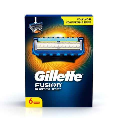 Buy Gillette Fusion Proglide Shaving Blades- Pack of 6 (Cartridges) - Purplle