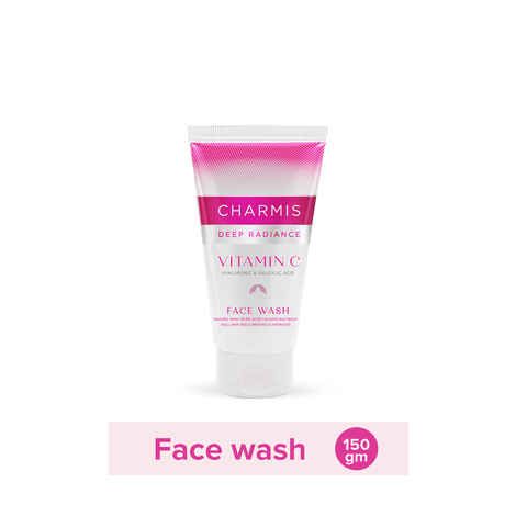 Buy Charmis Deep Radiance Face Wash 150 ml with Vitamin C, Hyaluronic Acid and Salicylic Acid, Removes 99.9% Acne causing bacteria and gives Hydrated Skin - Purplle