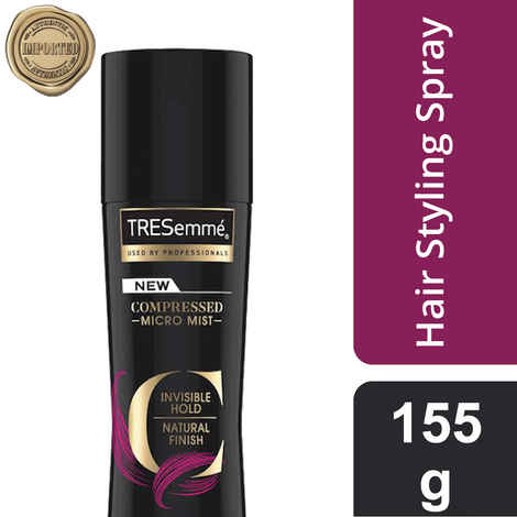 Buy Tresemme Compressed Micro Mist Hair Hold Spray, Natural Finish Level 2, 155 gm - Purplle