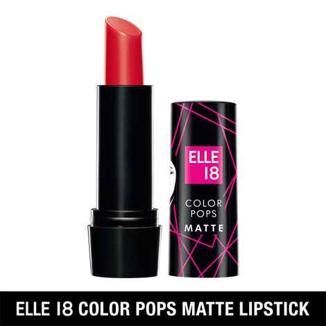 Buy Elle 18 Color Pop Matte Lip Color, Selfie Red, 4.3 g - Purplle
