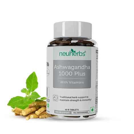 Buy Neuherbs Ashwagandha 1000 Plus – Pure Herbs Extract for General wellness (60 Tablets) - Purplle
