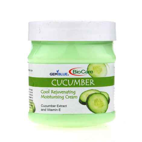 Buy Gemblue Biocare Cucumber Cool Rejuvating Moisturizing cream (500 ml) - Purplle