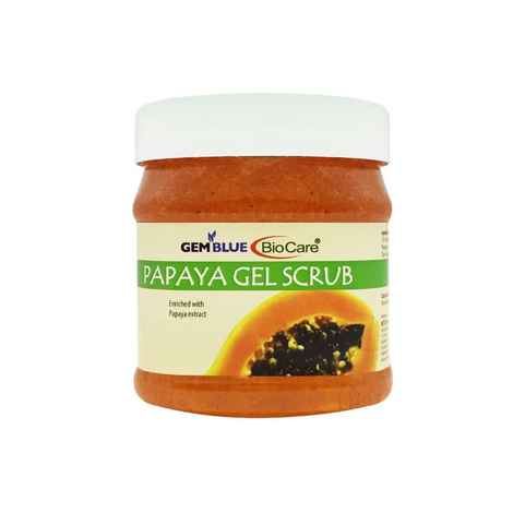 Buy Gemblue Biocare Papaya Gel Scrub (500 ml) - Purplle