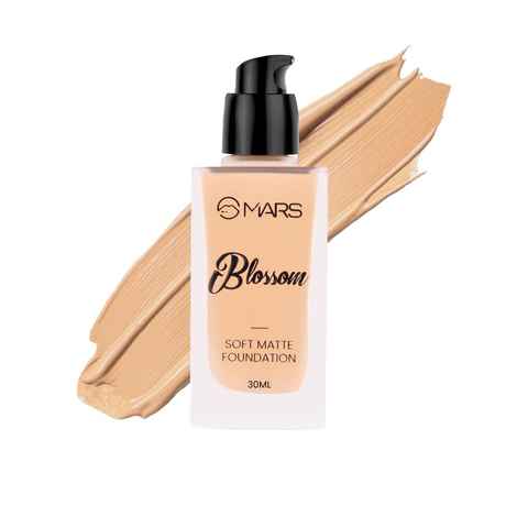 Buy MARS Blossom Soft Matte Foundation | Blendable and Buildable | Flawless Base Foundation for Face Makeup (30 ml) (03-WARM NUDE) - Purplle