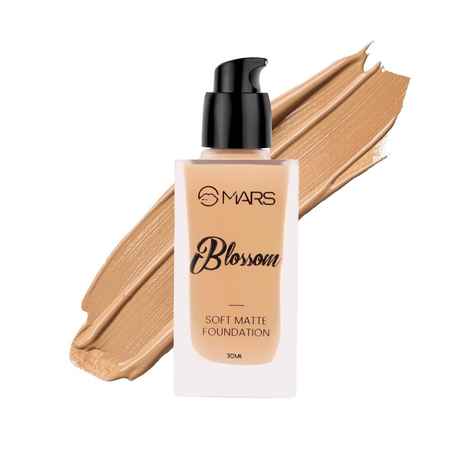 MARS Blossom Soft Matte Foundation | Blendable and Buildable | Flawless Base Foundation for Face Makeup (30 ml) (05-BUFF)