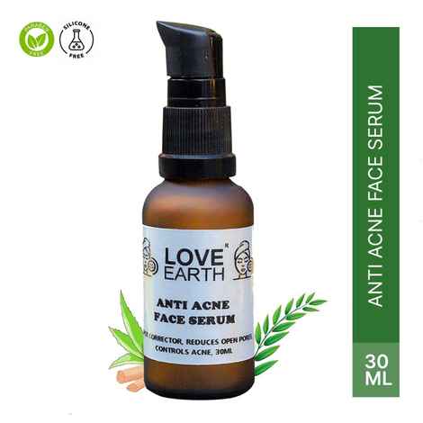 Buy Love Earth Anti Acne Serum With Pure Vitamin C & Witch Hazel For Acne Free And Even Skin Tone Suitable For All Skin Types 30 ml - Purplle