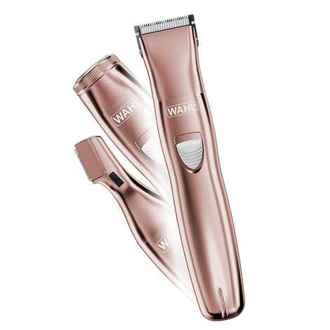 Buy Wahl Corded 09865-2924 Pure Confidence Grooming Trimmer for Women | 3 Grooming Tips | Detailing heads | Rotary Shaver & Trimmer | 60 minutes Run Time | Pink - Purplle