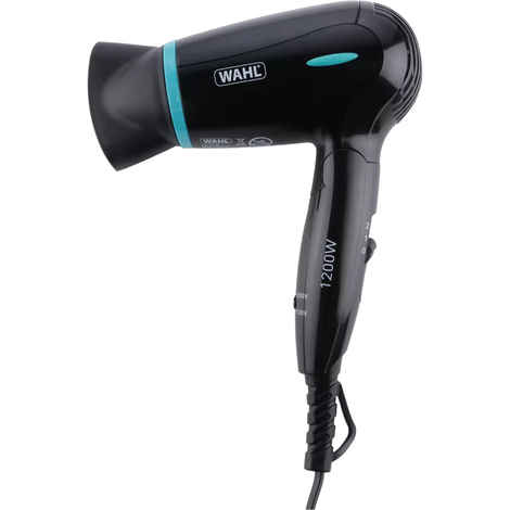 Buy Wahl WCHD4-1124 Travel Dry Hair Dryer | Compact & Foldable | 1200W | 2 Heat & Speed Settings | Global Voltage : 120-230V - Purplle