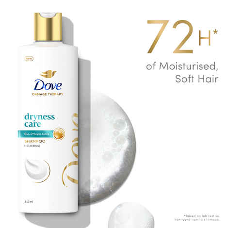 Buy Dove Dryness Care Shampoo (340 ml) - Purplle