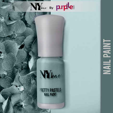 Buy NY Bae Pretty Pastels Nail Paint - Blue Hyacinth 03 (3 ml) | Blue | Glossy Finish | Intense Pigmentation | Chip Resistant | Full Coverage | Travel Friendly | Vegan | Cruelty Free - Purplle