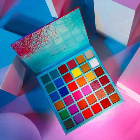 Buy De'Lanci Beauty Artistiy Palette 36 Colors Rainbow Eyeshadow Palettes 22G - Purplle