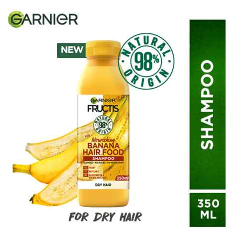 Buy Garnier Fructis Nourishing Shampoo For Dry Hair - Deep Nutrition Banana Hair Food (350 ml) - Purplle