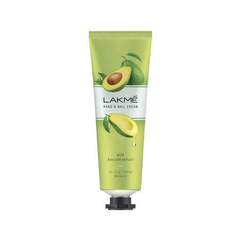 Buy Lakme Hand & Nail Cream with Avocado, Pentavitin and Almond Oil 30g - Purplle