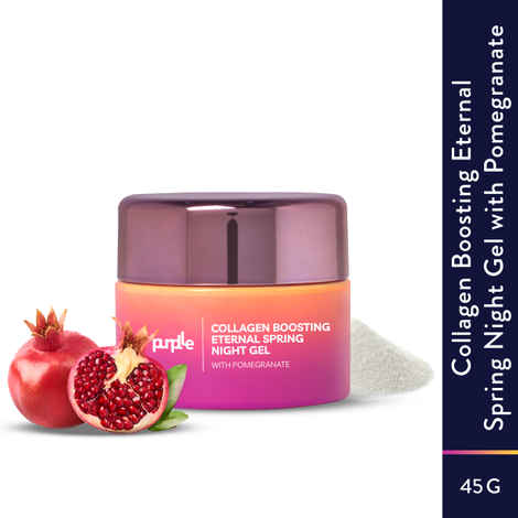 Buy Purplle Collagen Boosting Eternal Spring Night Gel with Pomegranate | All Skin Types | Brightens | Rejuvenates | Anti-aging | Plumps Skin | Night Cream | Moisturizer (45 gm) - Purplle