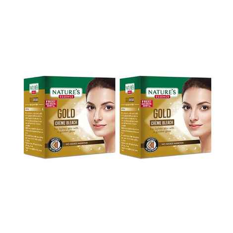 Nature's Essence Gold Creme Bleach, 21 gms Pack of 2