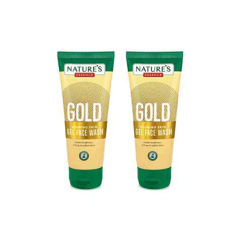 Buy Nature's Essence Gold Glowing skin gel face wash Pack of 2 - Purplle