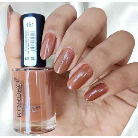 Buy KOROKO 161 Big Brownie Nude Nailpolish - Purplle