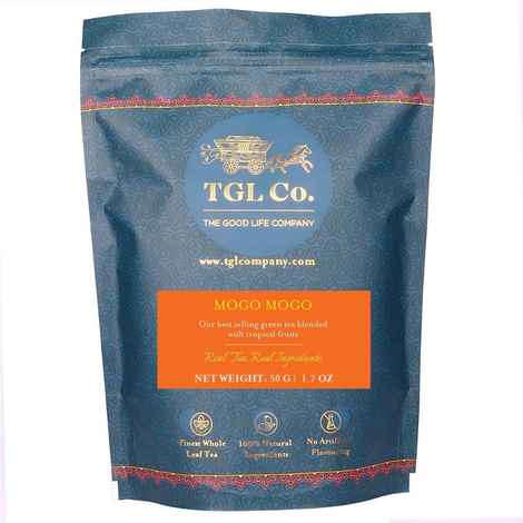 Buy TGL Mogo Mogo Green Tea (50 Gram) with Green Sencha Tea, Banana, Mango, Melon,Passion Flower Leaves - Purplle