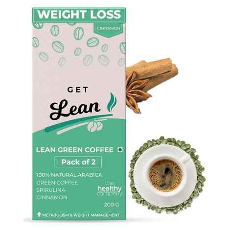 Buy The Healthy Company - Weight Loss LEAN Green Coffee ( Pack of 1, 200g) - Purplle