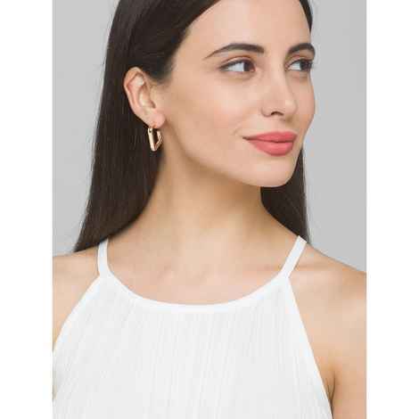 Buy Lilly & Sparkle Alloy Gold Toned Circular Hoops Earrings For Women - Set Of 3 - Purplle