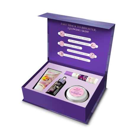 Buy Iba Skin Brightening & Glow Kit l Exfoliating Face Glow Face Wash | Vitamin C Skin Glow Power Serum | Eye Cream | Skin Brightening Day Creme | Vegan - Purplle