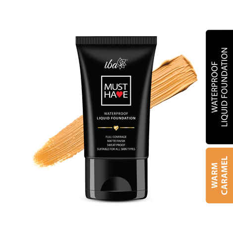Buy Iba Must Have Waterproof Liquid Foundation - Warm Caramel - Purplle