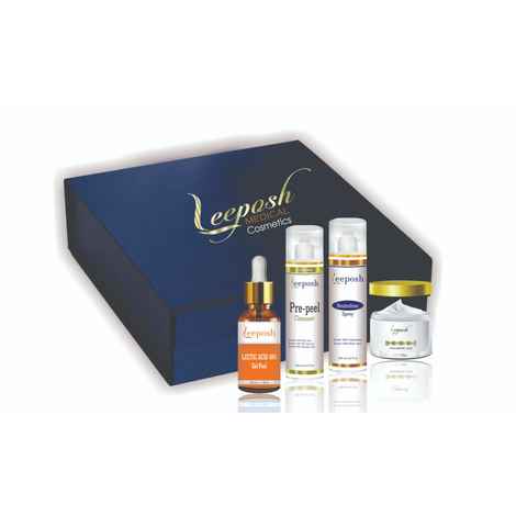 Leeposh Lactic Acid Peel 40% Kit+ Hyaluronic Acid Skin Repair Cream + Post Peel Neutralizer Spray + Pre Peel AHA Cleanser