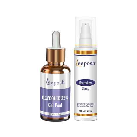 Buy Leeposh Glycolic 35% Gel Peel + Neutralizer Spray - Purplle