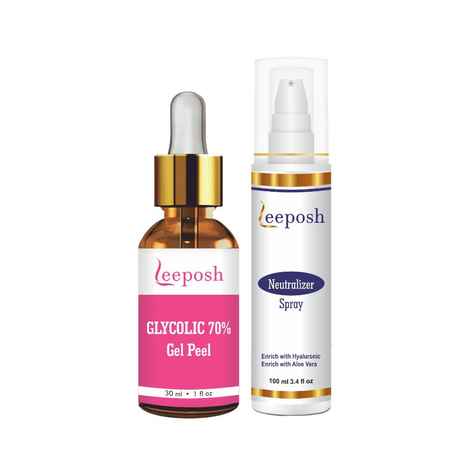 Buy Leeposh Glycolic 70% Gel Peel + Neutralizer Spray - Purplle