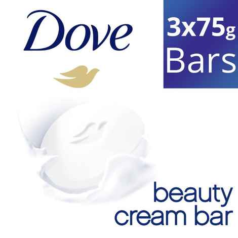 Buy Dove Cream Beauty Bathing Bar 3x75g - Purplle