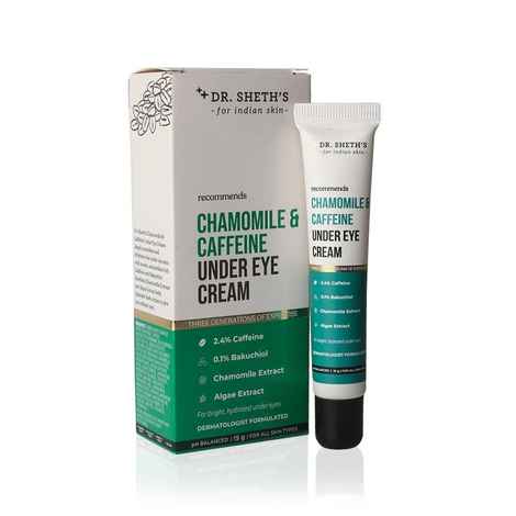 Buy Dr. Sheth's Chamomile & Caffeine Under Eye Cream (15 g) - Purplle
