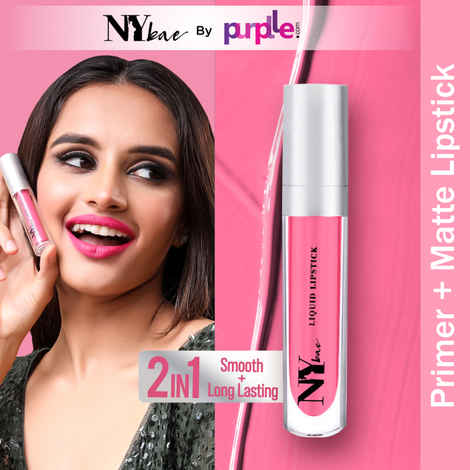 Buy NY Bae Confessions Of A Lip-a-holic Liquid Lipstick | Primer + Matte | Red | Moisturizing | Long Lasting | Dream Date 5 (4.5 ml) - Purplle