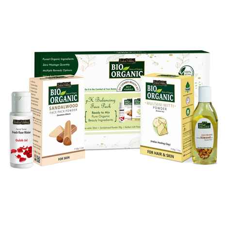 Buy Indus Valley Bio Organic pH Balancing Face Pack DIY Kit Pack of 4 - Purplle