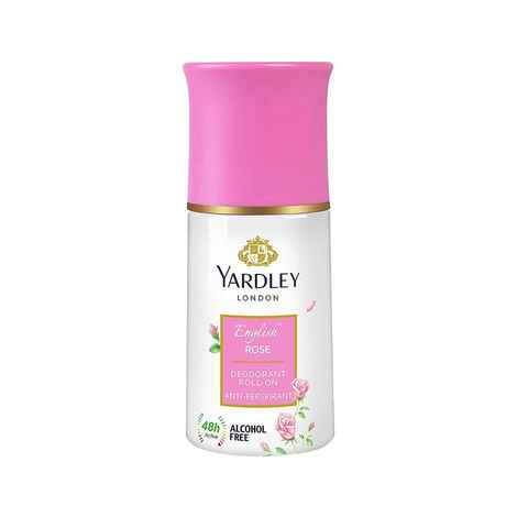 Yardley London London Rose Deodorant Roll-On For Women, 50 ml