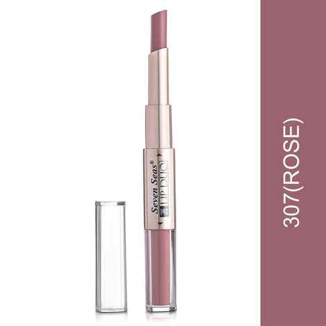 Buy Seven Seas Lip Duo Ultra Matte Liquid Lipstick Two Looks In One Lipstick (Rose) - Purplle