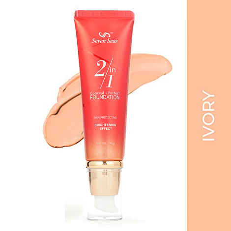 Buy Seven Seas 2 In 1 Concealer + BB Perfect Foundation 40G (Ivory) - Purplle
