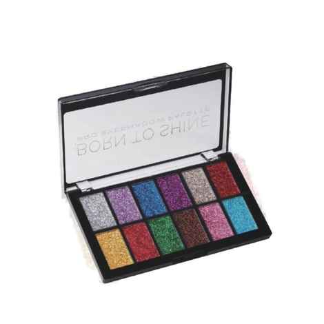 Buy Me-On Born to Glow Pro Makeup Glitter Eyeshadow Palette Shade#1 - Purplle
