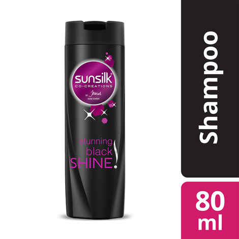 Buy Sunsilk Stunning Black Shine Shampoo (80 ml) - Purplle