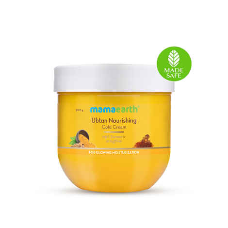 Buy Mamaearth Ubtan Nourishing Cold Cream for Winter with Turmeric & Saffron for Glowing Moisturization (200 g) - Purplle