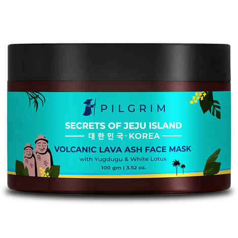 Buy Pilgrim Volcanic Lava Ash Face Mask With Yugdugu & White Lotus, 100g - Purplle