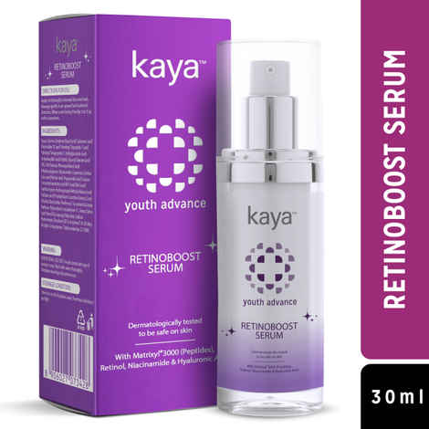Buy Kaya Retino Boost Serum Anti-agieng Face Serum With Matrixyl* 3000 (Peptides) Retinol Niacinamide & Hyaluronic Acid (30 ml) - Purplle