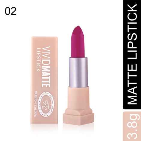 Buy FASHION COLOUR VIVID MATTE LIPSTICK - 2 Soft Purple - Purplle