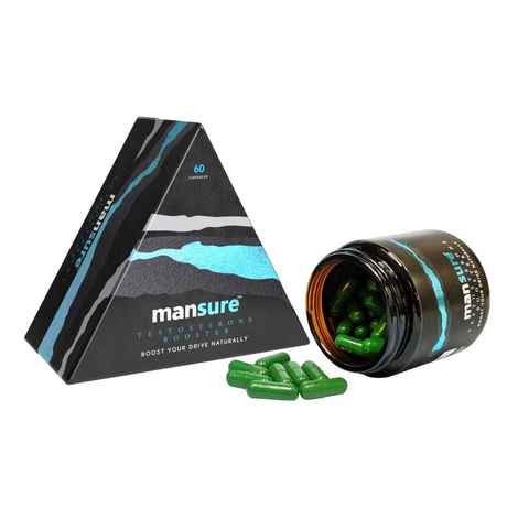 Buy ManSure TESTOSTERONE BOOSTER for Men's Health - 60 Capsules - Purplle