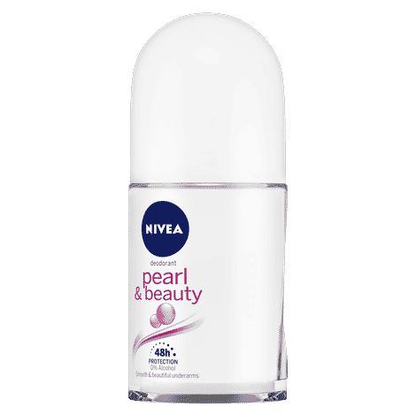 Buy Nivea Deo Roll-on- Pearl extracts & 0% Alcohol, for Smooth Underarms, 48H freshness and odour protection (25 ml) - Purplle
