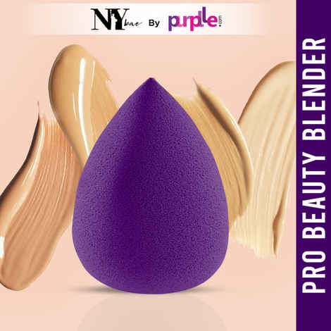 Buy NY Bae Pro Beauty Blender | Makeup Sponge | Flawless Finish | Maximum Coverage - Violet - Purplle
