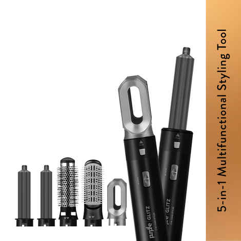 Buy Purplle Glitz 5 in 1 Hair Styler | Hair Appliance | Combo | Multiple styles | Curler | Dryer | Straightener | Multiple speeds | Easy to use - Purplle